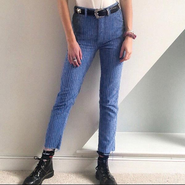 

women's pants & capris solid corduroy autumn winter vintage fashion slim high waist pencil y2k 90s streetwear casual harajuku, Black;white