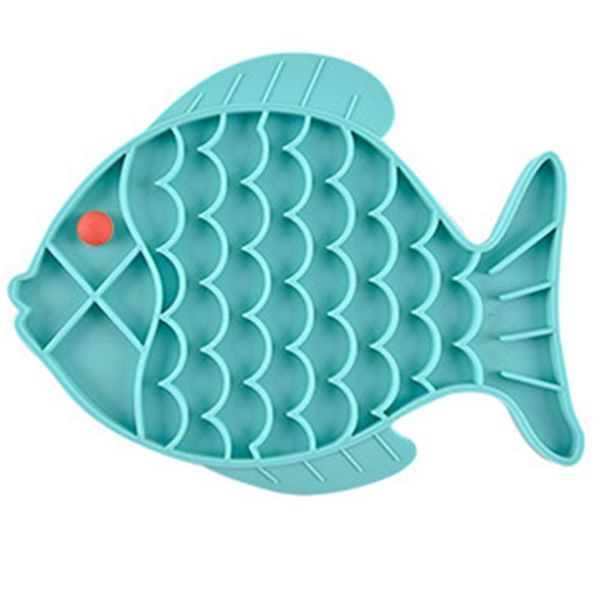 

other bird supplies dog cat slow feeder mat pet slowing eating trainer fish-shaped anti-slip licking food dispenser tue88