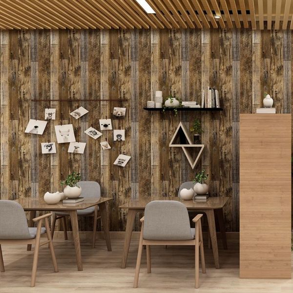 

wallpapers 1m/3m/6m self-adhesive 3d wall stickers wood grain paper furniture contact for living room bedroom home decor