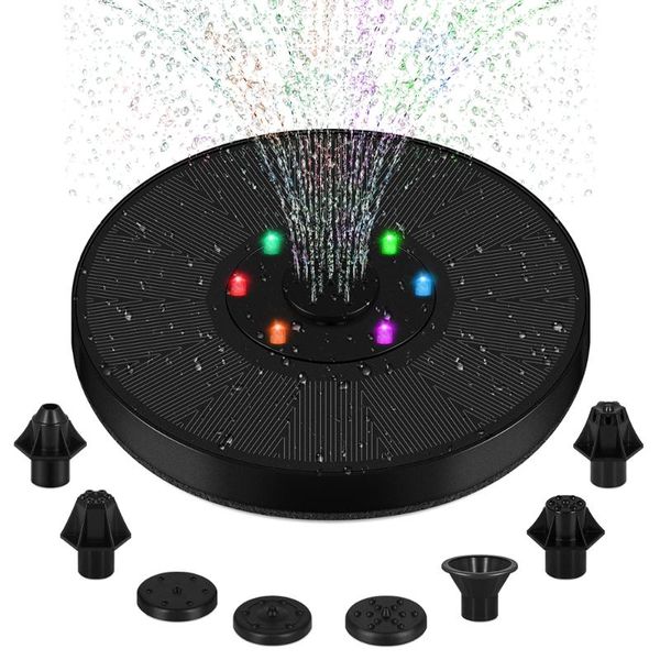 

smart home control solar power water fountain pump fontein bird floating pond garden patio decor lawn decoration