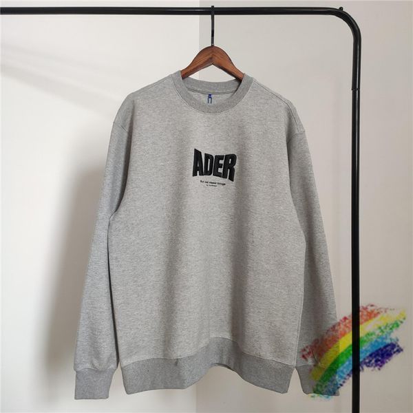 

2021 new error sweatshirts men women 1:1 front adererror hoodie crewneck back blue z-stitch ader pullovers jsjw, Black