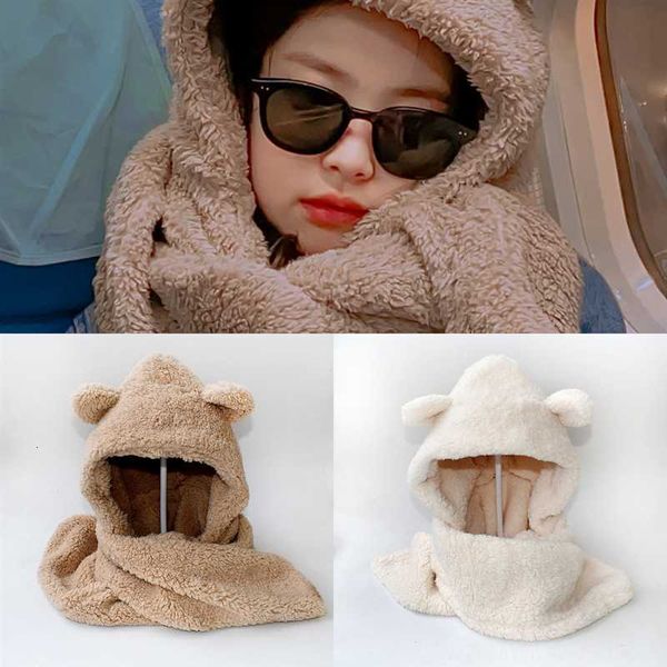 

dokyj hats scarves sets beanies hats fleece neckerchief and scarf set fashion winter windproof neck gaiter warm scarves skull caps, Blue;gray