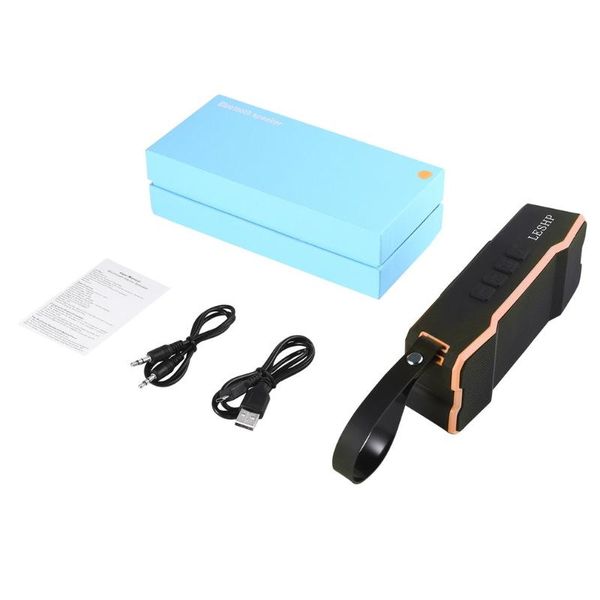 

leshp outdoor waterproof ip7 automatic sleep function long battery life internal magnetic speaker 3d stereo speaker