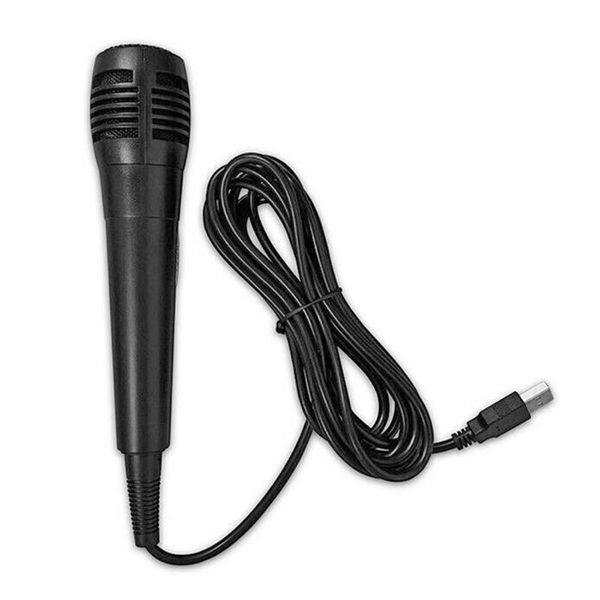 

black universal usb wired microphone megaphone handheld mic with receiver for switch wii wii u ps4 ps3 xbox one pc