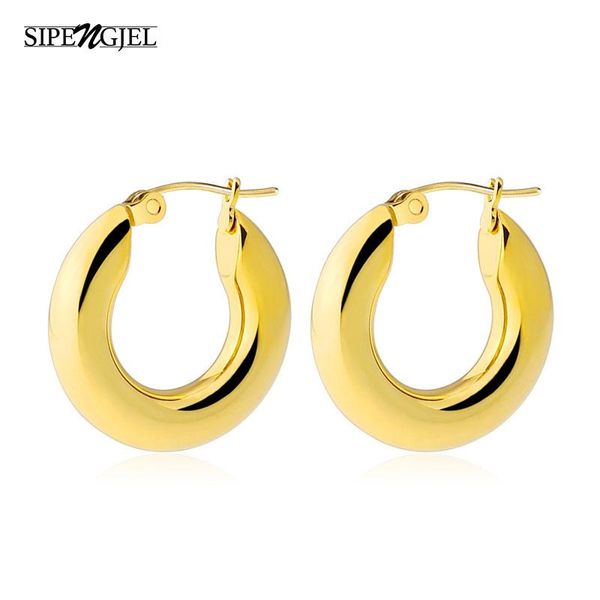 

stud sipengjel fashion exaggerated geometric golden punk vintage glossy earrings gold for women jewelry 2021, Golden;silver