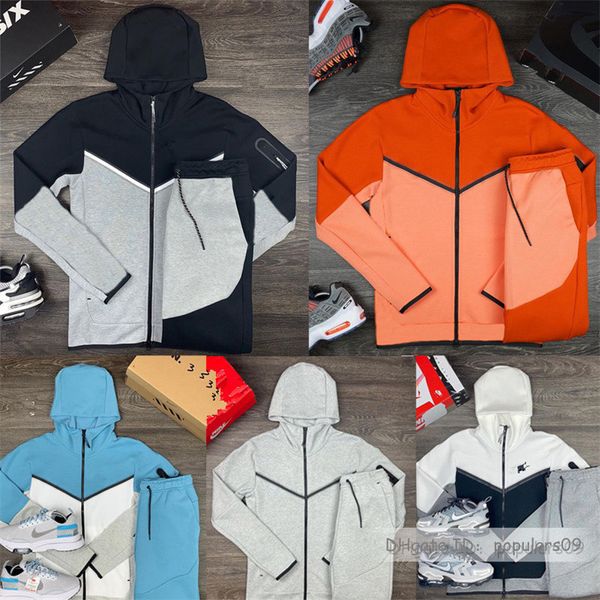 

sports tech fleece mens fashion designers hoodies jackets pants cotton trousers womens tracksuit bottoms man joggers running jacket, Black