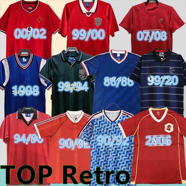 

1999 2000 1983 manchester retro soccer jersey 1992 2006 2007 man 08 94 98 99 86 88 1990 2002 united v.nistelrooy giggs beckham ronaldo canto, Black
