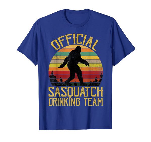 

official sasquatch drinking team vintage retro bigfoot shirt, White;black