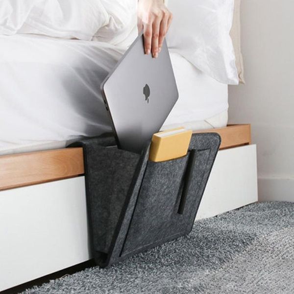 

bed pocket organizer bed holder bedside bag felt storage organizer hanging caddy sofa tv remote book caddy couch pockets