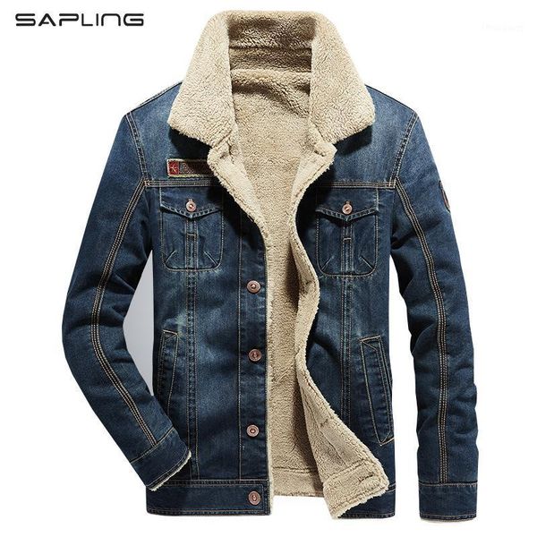 

men's jackets winter warm casual brand denim jacket parkas men autumn windproof fleece thick coat fashion fur collar 5xl, Black;brown