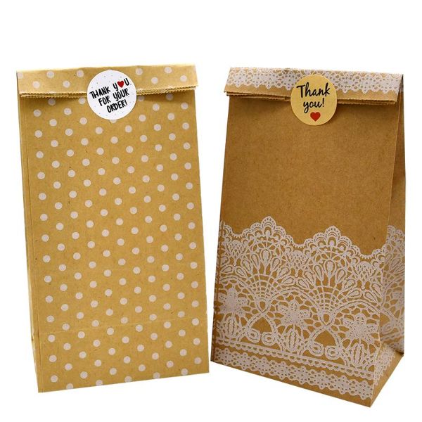 

gift wrap 5pcs 9x6x18cm dot paper candy bags food packaging bag birthday wedding party decoration craft