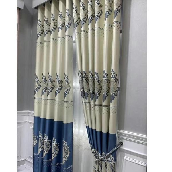 

curtain & drapes european-style high-precision curtains shading thermal insulation for living room bedroom nordic style jacquard