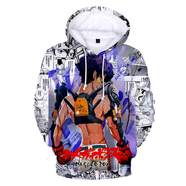 

women's hoodies & sweatshirts autumn/winter man/woman long sleeve dress up polyester jackets megalo box jnk dog 3d anime hoodie wyu8, Black