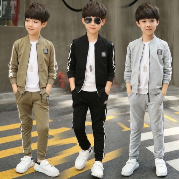 

spring suit 2020 new children's and autumn primary school sportswear for boys han banchao, White