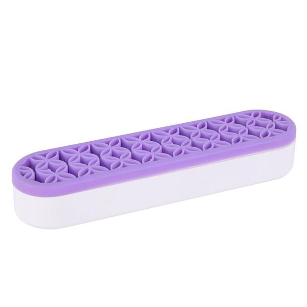 

silicone cosmetic storage box flower pattern makeup brush organizer case