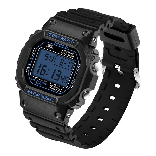 

wristwatches 2021 men's sports digital 50m waterproof luminous multifunction electronic watches fashion week month led watch 329, Slivery;brown