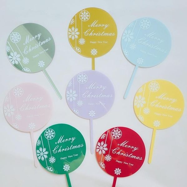 

other festive & party supplies handwriting acrylic merry christmas cake ers xmas er for family happy year decorations