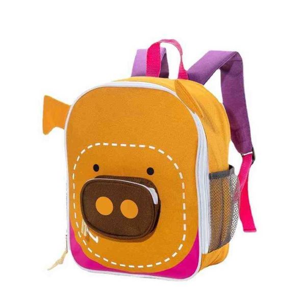 

back to school students kindergarten animal cute children's schoolbag baby boys and girls backpack new semester mini shoulders bags pur