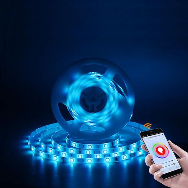 

strips led strip light rgb smd 2835 flexible ribbon fita 5m 10m 15m tape diode dc 12v +adapter