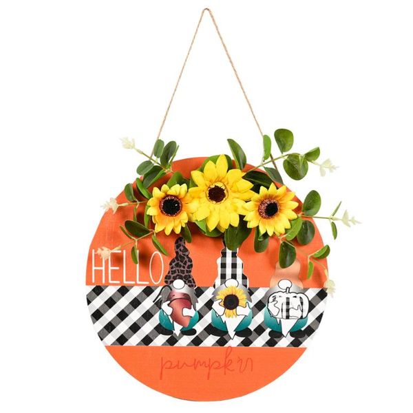 

hooks & rails 1pc harvest day sunflower pendant delicate welcome board home hanging decoration
