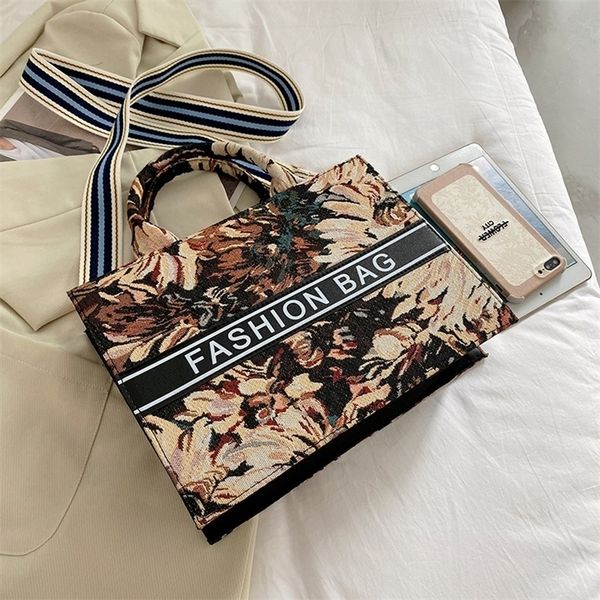 

70% off deals online 2022 printed canvas bag single shoulder tote bag large capacity portable shopping net red tide 2qgh