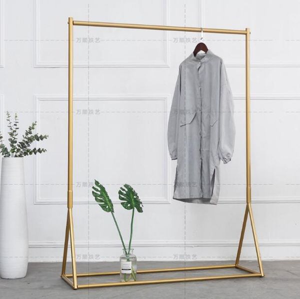 

hangers & racks simple golden hanger iron display stand landing side hanging