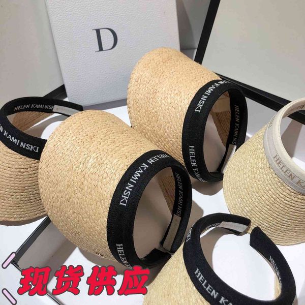 

helen lafayette outdoor sunshade no cap simple letter sun hat girl, Black;white