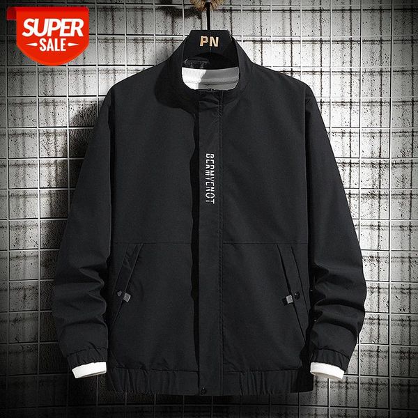 

jacket men's casual thin workwear flow slim-fitting clothes men #cy7q, Black;brown