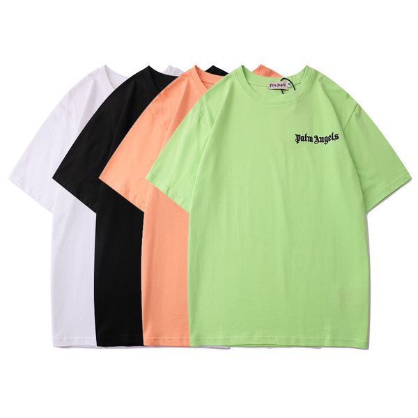 

brand meichao palm angcls short sleeve t-shirt physical correct edition letter printing pa angel casual teeexl9, White;black