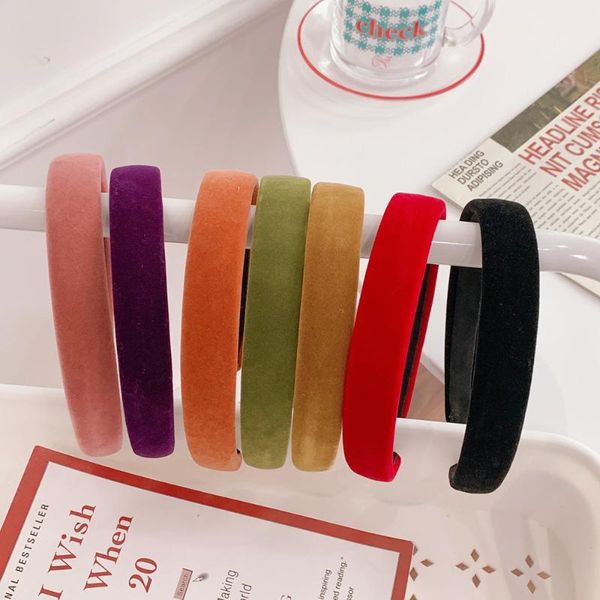 

hair accessories fashion girl head hoop headband hairband for women candy colors bezel girls