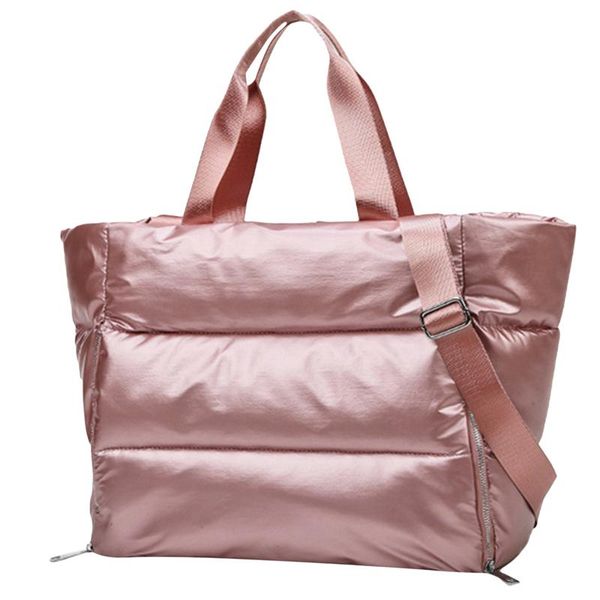 

winter new large capacity shoulder bag for female waterproof nylon bags cotton pad feather down large tote female bags