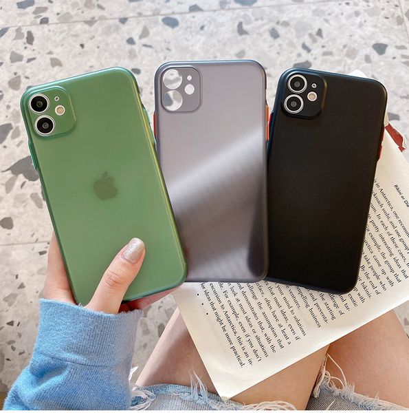 

simple color cases compatible for iphone 11 12 pro max soft shockproof phone cover case 97288