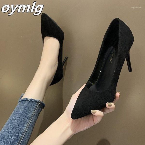 

dress shoes 2021 autumn simple elegant high heels stiletto womens pointed black etiquette professional single wedding1