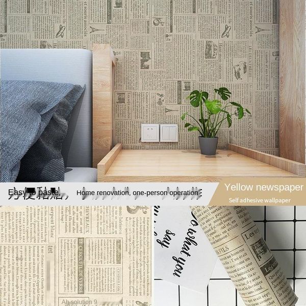

wallpapers 10m english retro wallpaper self adhesive nostalgic spaper bedroom pography background wall decoration