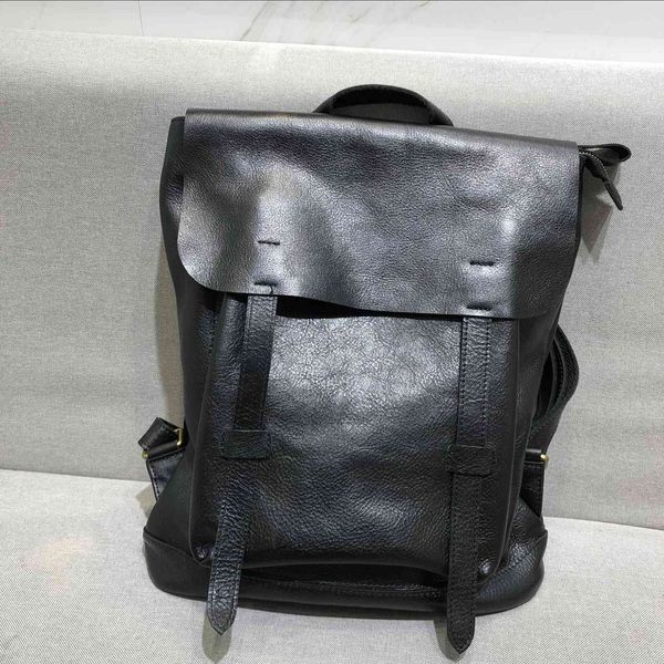 

men's women's backpacks made of h-made and cow leather