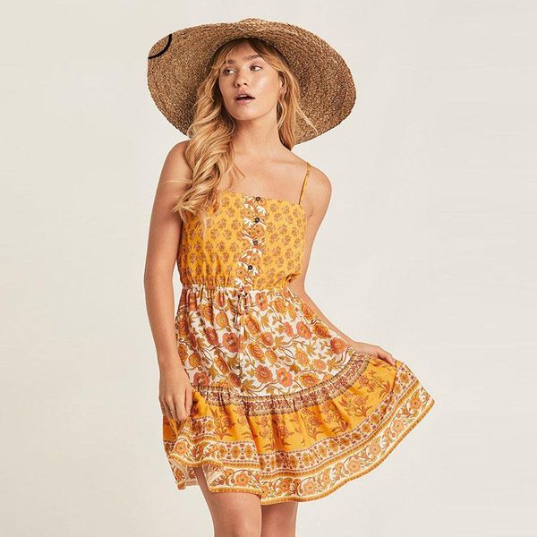 

casual dresses holiday beach dress with printed straps, Black;gray