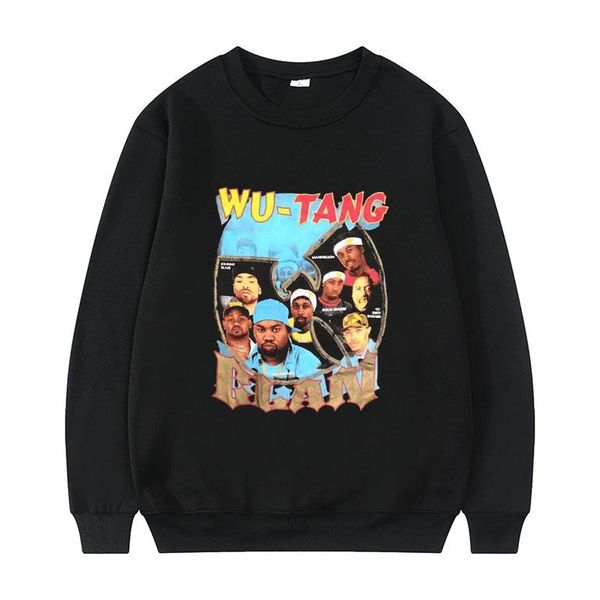 

men's hoodies & sweatshirts fashion clan band men women sweatshirt harajuku cassic vintage oversize hip hop trend pullover, Black