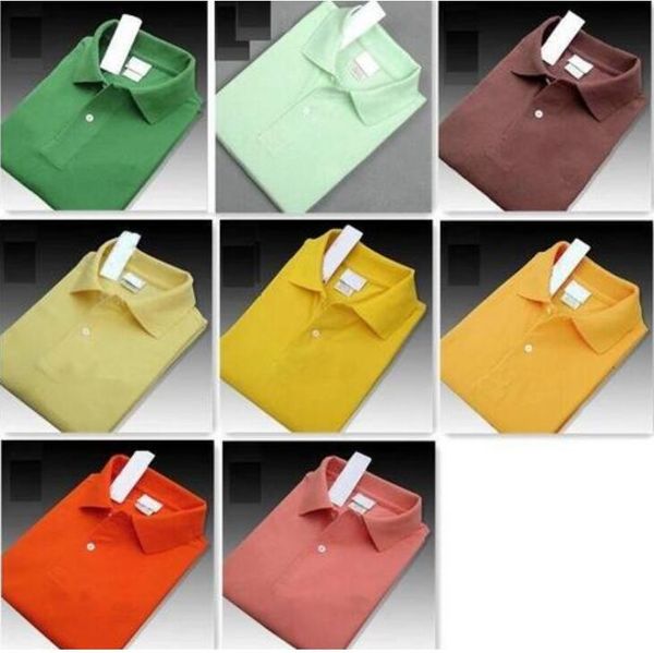 

2020 new crocodiless polo shirt men solid cotton shorts polo summer casual polo homme t-shirts mens polos shirts iohj;hpo, White;black