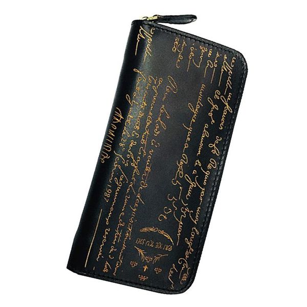 

wallets form vintage genuine leather wallet card holder 2021 laser lettering handmade first layer cowhide purse, Red;black