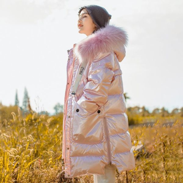 

down coat 2021 fashion winter children coats warm girls jackets outdoor long windproof kids parkas teenager girl snowsuits clothes, Blue;gray