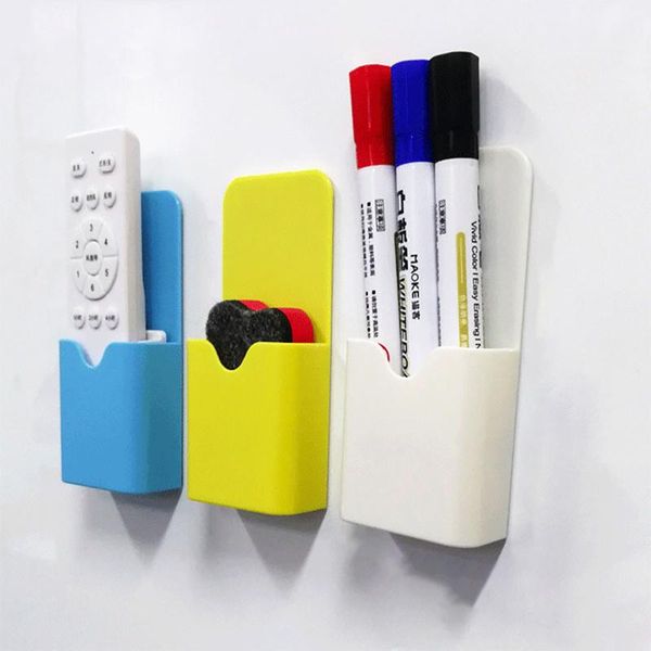 

hooks & rails 1# magnetic marker pen holder, holder for whiteboard or refrigerator, school, office organizer storage container