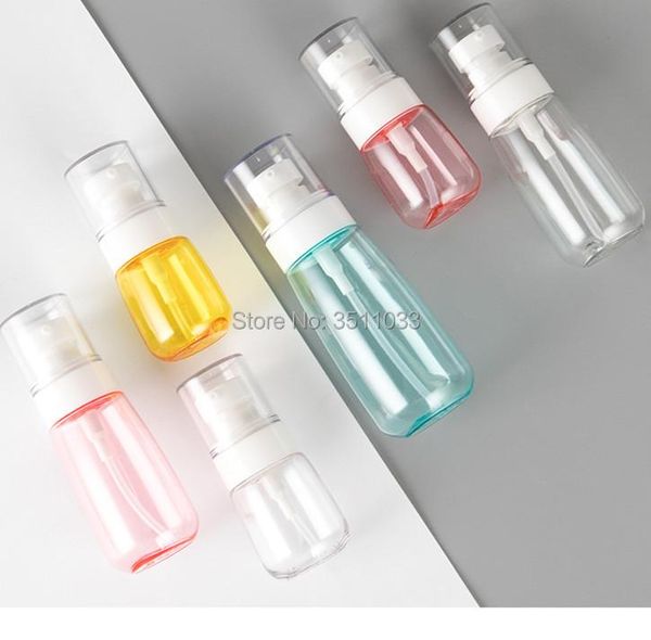 

storage bottles & jars 25pcs 30ml-100ml clear pink blue fine mist spray bottle emulsion liquid empty travel portable refillable lotion