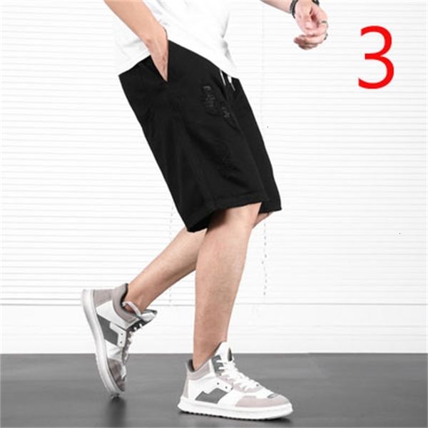

new 2021 summer casual shorts men's five overalls beach pants pmce, White;black