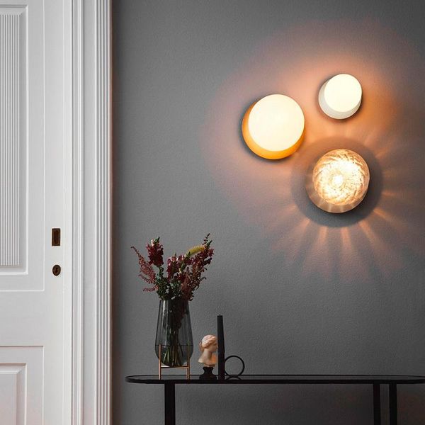 

ceiling lights [morning dew] nordic simple corridor creative porch entrance hall lamp round glass ball