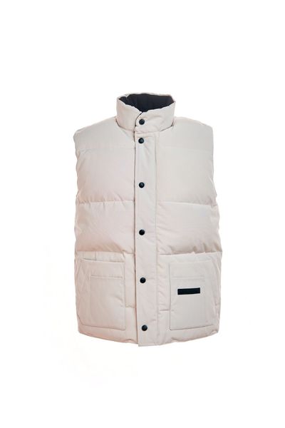 

autumn and winter outdoor leisure men's vest down jacket white adventure warm xs-xxl, Black;white