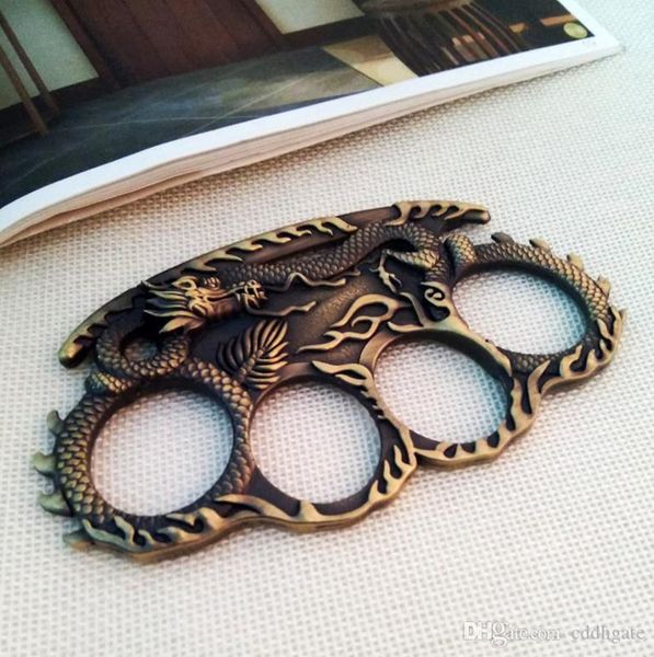 

outdoor women men skull dragon boxing finger protective gear ring tiger brass knuckle duster quality is very good hand tool598552