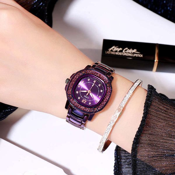 

gedi gedi watch women's women's steel belt waterproof quartz watch fashion trend women's watch lovers korean version, Slivery;brown