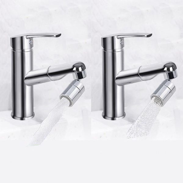

kitchen faucet bubbler 360-degree double modes 2-flow splash-proof