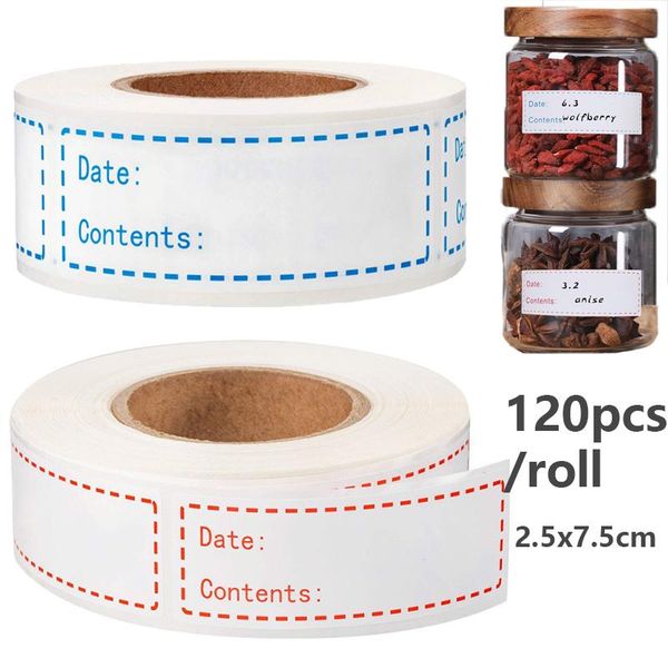 

gift wrap 120pcs useful food storage stickers kitchen refrigerator organizer date mark content label household supplies