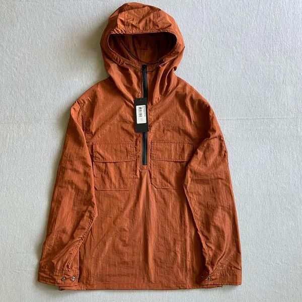 

men's jackets summer multi-pocket lens decoration nylon material casual zipper jacket thin sports, Black;brown